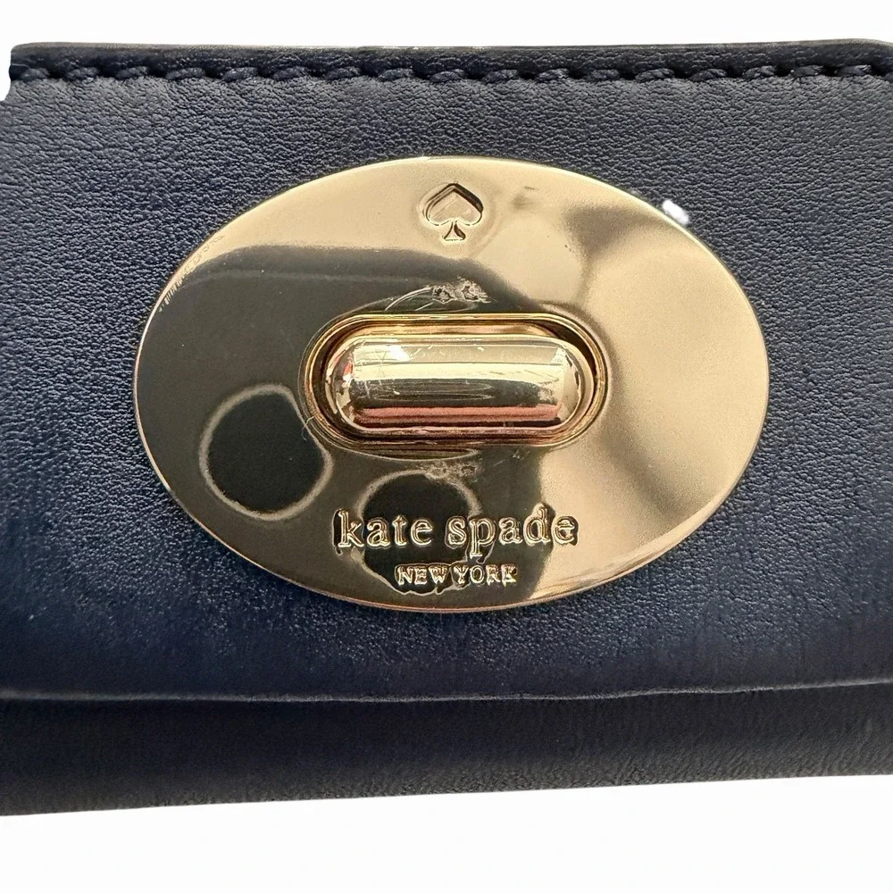 NWT‎ Kate Spade Juliana Hampton Road Crossbody Navy Pebbled Leather Purse Bag